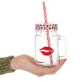 Trinkglas mit Deckel & Henkel Ø7cm H13,5cm | Floristik24.de