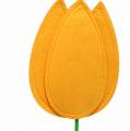 Floristik24 Filzblume Tulpe Gelb Sommerdekoration H88cm