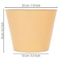 Übertopf Metall Blumenübertopf Pastell Orange Ø20cm H16cm | Floristik24.de