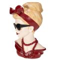 Kopfvase Frau mit Sonnenbrille