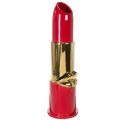 Floristik24 Deko Vase Lippenstift Design für Kunstblumen mit langem Stiel 38cm