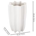 Vase geriffelt Hohe Dekovase für Trockenblumen 24cm | Floristik24.de