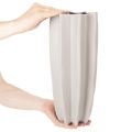 Vase gerillt modern Hohe Dekovase für Trockendeko 38cm | Floristik24.de