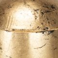 Vintage Glocke Gold mit schwarzem Samtband H15cm | Floristik24.de