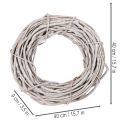 Weidenkranz Deko Kranz aus geweißten Zweigen 40cm | Floristik24.de