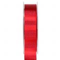 Floristik24 Weihnachtsband mit Goldfäden Rot 25mm 20m