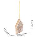 Weihnachtsanhänger Honigkuchen Optik Rentier Lebkuchenmann Schneeflocke 7cm 4st | Floristik24.de