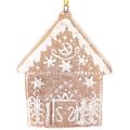Weihnachtsanhänger Honigkuchen Optik Rentier Lebkuchenmann Schneeflocke 7cm 4st | Floristik24.de