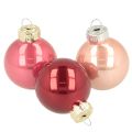 Floristik24 Weihnachtskugel Glas Dekoration glänzend 3cm 22St