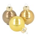 Floristik24 Mini Christbaumkugel Set glänzend Kugeln zum Aufhängen 3cm 22St