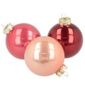 Floristik24 Weihnachtskugel Set Glänzende Festdeko 6cm 24St