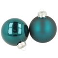 Floristik24 Weihnachtskugel matt und glänzend Festliche Christbaumkugel 6cm 24St