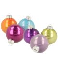 Floristik24 Christbaumkugel Set Bunte Weihnachtskugeln glänzend 60mm 24St