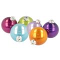 Floristik24 Weihnachtskugel Set Bunte Christbaumkugeln 75mm 14St