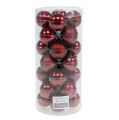 Weihnachtskugel Glas Ø4cm Bordeaux Mix 24 St | Floristik24.de