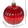 Weihnachtskugeln Glas Rot 8cm 12St | Floristik24.de
