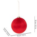 Weihnachtskugel Rot Groß zum Aufhängen 15cm 3St | Floristik24.de