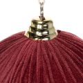 Weihnachtskugel Groß Rot Samtoptik 20cm 3St | Floristik24.de