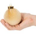 Weihnachtskugel Samtoptik Mix warme Farbtöne 8cm 12St | Floristik24.de