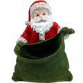 Floristik24 Weihnachtsmann Übertopf Santa Claus Pflanzgefäß 20×26cm