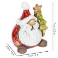 Weihnachtsmann Figur mit Tannenbaum Dekoration 7cm 2St | Floristik24.de