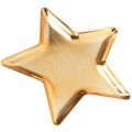 Floristik24 Weihnachtsteller Stern Deko Teller Gold Kunststoff Ø31cm
