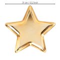 Weihnachtsteller Stern Deko Teller Gold Kunststoff Ø31cm | Floristik24.de