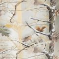 Windlicht Winterwald Glas mit Zweigdesign Innenseite Gold 12cm | Floristik24.de