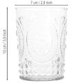 Windlicht Glas Kerzenglas Teelichthalter Glas Ø7,5cm H10cm | Floristik24.de