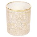 Windlicht Glas Teelichthalter Paisley Muster Ø8cm H9cm 2St | Floristik24.de