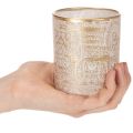 Windlicht Glas Teelichthalter Paisley Muster Ø8cm H9cm 2St | Floristik24.de