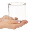 Glas Windlicht rund klares Glas vielseitig einsetzbar 12cm 2St | Floristik24.de