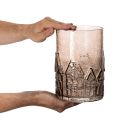 Windlicht Glas Häuser für Tischdekoration 23cm | Floristik24.de