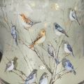 Windlicht Glas mit Vogel und Schneeflocken Motiv 8cm 2St | Floristik24.de