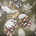 Glas Windlicht mit winterlichem Tannenzweig 8cm 2St | Floristik24.de