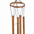 Floristik24 Windspiel Klangspiel Metall Garten Vogel Edelrost 22,5x82cm