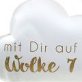 Floristik24 Papierdeko „Wolke 7“ zum Hängen 35cm x 22cm 2St