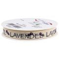 Floristik24 Geschenkband Lavendel Deko Baumwollband 15mm 15m