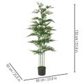 Künstlicher Bambusbaum grün 132 cm Zimmerpflanze | Floristik24.de