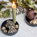 Floristik24 Zypressenzapfen Natur, Weihnachtsdeko, Bastelzapfen vergoldet Ø2–3cm H2,5–3,5g 330g