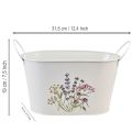 Blumenschale aus Metall Pflanzschale Übertopf 27×16×15,5cm | Floristik24.de