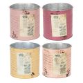 Deko-Dose Vintage Blechbüchse Ø15,5cm H15cm Verschiedene Farben | Floristik24.de
