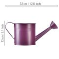 Deko Gießkanne Lila Metall Übertopf Ø13,5cm H12,5cm | Floristik24.de