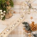 Dekoband Wichtel und Herzen für Geschenke und Basteln 40mm 15m | Floristik24.de