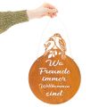 Schild mit Spruch Metallschild Dekoschild Edelrost 30×40cm | Floristik24.de