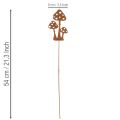 Gartenstecker Edelrost Fliegenpilz Deko Stecker 15cm 6St | Floristik24.de