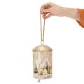 Glocke mit Winterdorf-Motiv zum Aufhängen 20cm | Floristik24.de