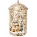 Glocke mit Winterdorf-Motiv