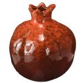 Floristik24 Granatapfel Deko Vase Keramik Rot Braun Ø10,5cm H12cm