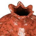 Granatapfel Deko Vase Keramik Rot Braun Ø10,5cm H12cm | Floristik24.de
